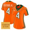 Women's Miami Hurricanes 2001 Throwback Vapor Limited Jersey - All Stitched