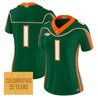 Women's Miami Hurricanes 2001 Throwback Vapor Limited Jersey - All Stitched