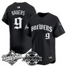 Men's Milwaukee Brewers 2026 World Series Vapor Premier Limited Jersey - Old English Edition - All Stitched