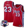 Men's Philadelphia 76ers Swingman Jersey - 24th Season Patch - All Stitched