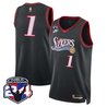 Men's Philadelphia 76ers Swingman Jersey - 24th Season Patch - All Stitched
