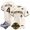 Men's Milwaukee Brewers 2026 World Series Vapor Premier Limited Jersey V2 - Bob Uecker Patch - All Stitched