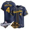 Men's Milwaukee Brewers 2026 World Series Vapor Premier Limited Jersey V2 - Bob Uecker Patch - All Stitched
