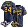 Men's Milwaukee Brewers 2026 World Series Vapor Premier Limited Jersey V2 - Bob Uecker Patch - All Stitched