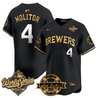 Men's Milwaukee Brewers 2026 World Series Vapor Premier Limited Jersey V2 - Bob Uecker Patch - All Stitched