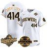 Men's Milwaukee Brewers 2026 World Series Vapor Premier Limited Jersey V2 - Bob Uecker Patch - All Stitched