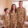 San Francisco 49ers Long Sleeve Satin Pajama Set V3