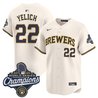 Men's Milwaukee Brewers 2026 World Series Champions Vapor Premier Limited Jersey - All Stitched