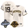 Men's Milwaukee Brewers 2026 World Series Champions Vapor Premier Limited Jersey - Bob Uecker Patch - All Stitched