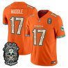 Men's Miami Dolphins Día de los Muertos Vapor Limited Jersey - All Stitched