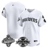 Men's Milwaukee Brewers 2026 World Series Champions Vapor Premier Limited Jersey - Old English Edition - All Stitched