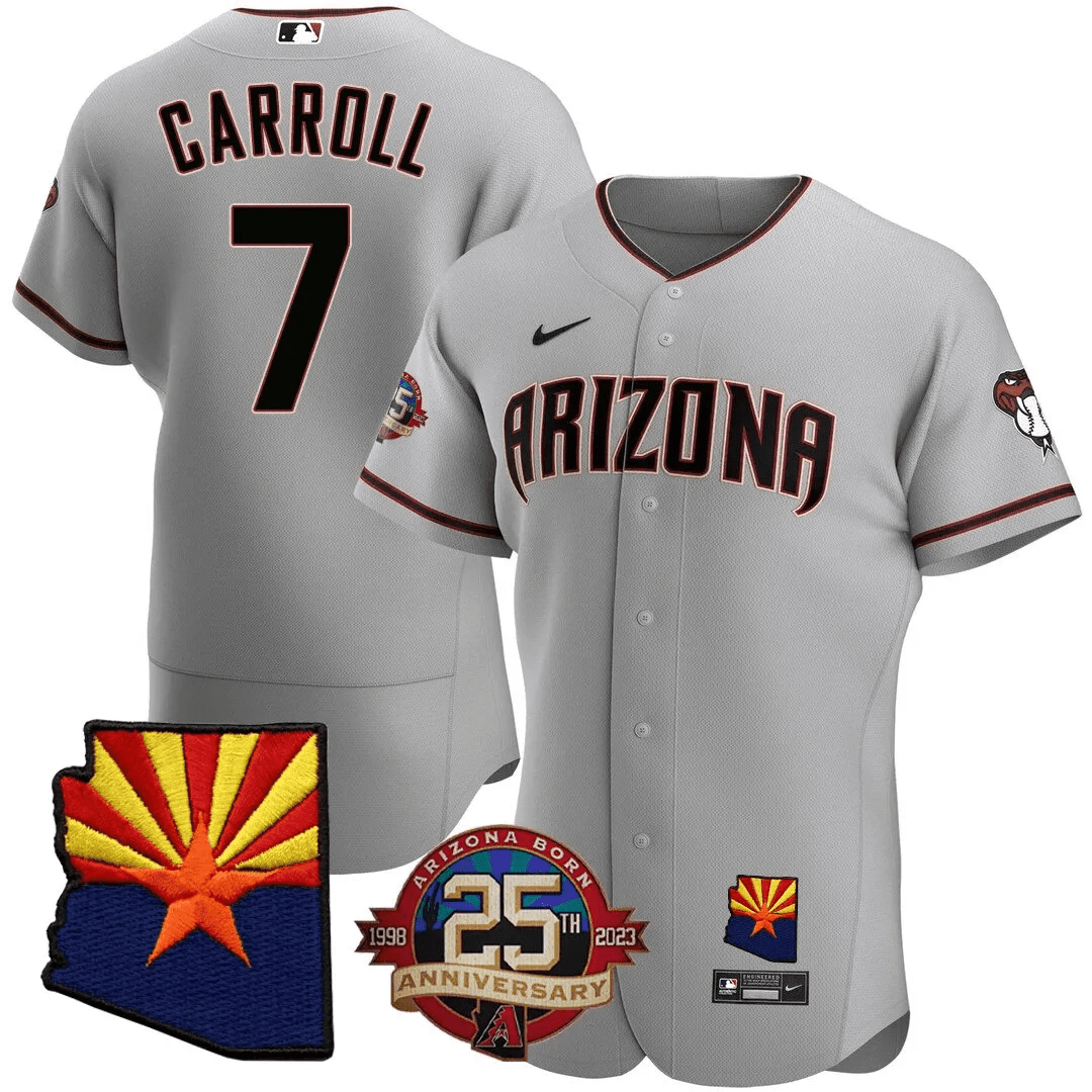 Diamondbacks Patch Men’s Arizona Diamondbacks Arizona State & 25th Anniversary Year Patch ...