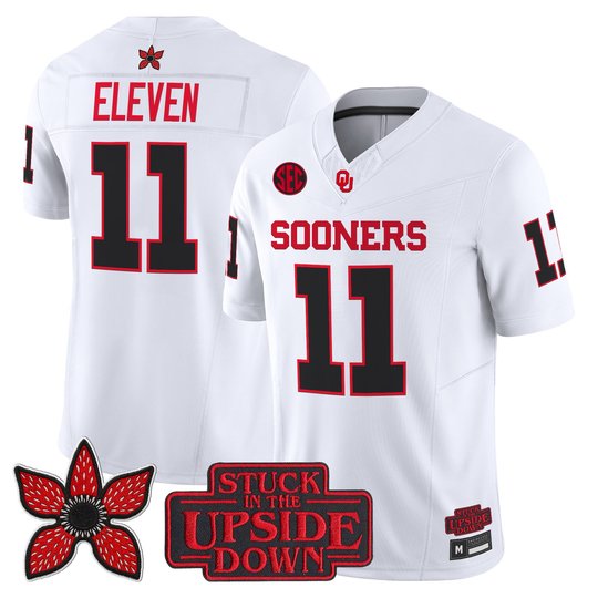 Men's Oklahoma Sooners 'Stranger Things Edition' Vapor Limited Jersey - All Stitched