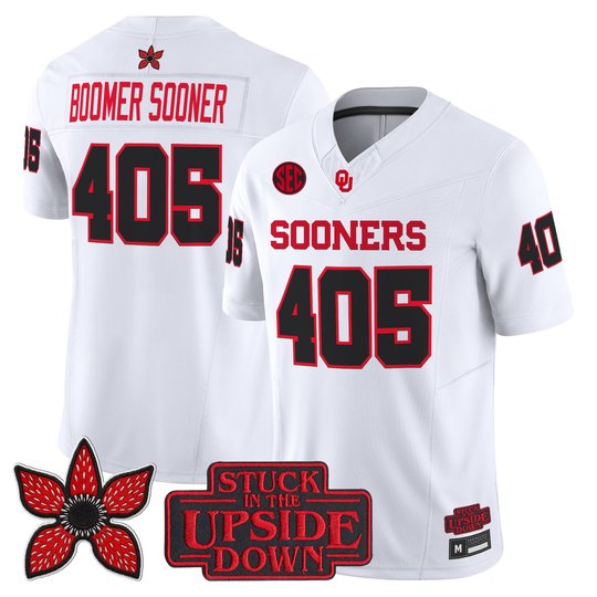 Men's Oklahoma Sooners 'Stranger Things Edition' Vapor Limited Jersey - All Stitched