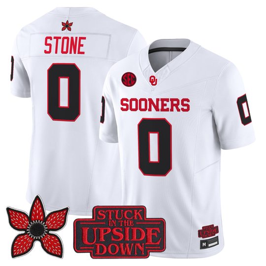 Men's Oklahoma Sooners 'Stranger Things Edition' Vapor Limited Jersey - All Stitched