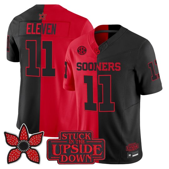Men's Oklahoma Sooners 'Stranger Things Edition' Vapor Limited Jersey - All Stitched