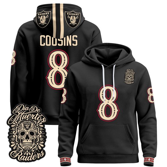 Men's Las Vegas Raiders Día de los Muertos Premium Pullover Hoodie - All Stitched