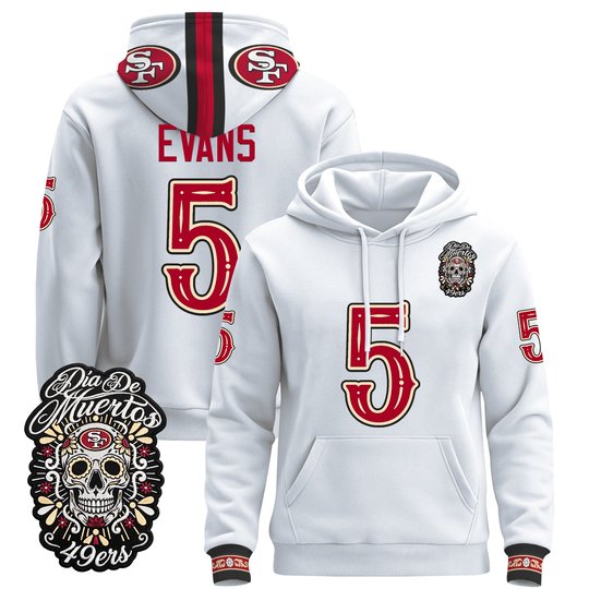 Men's San Francisco 49ers Día de los Muertos Premium Pullover Hoodie - All Stitched