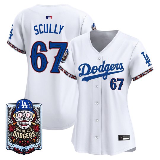 Women's Los Angeles Dodgers Día de los Muertos Vapor Premier Limited Jersey - Stitched