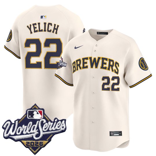 Men's Milwaukee Brewers 2026 World Series Vapor Premier Limited Jersey - All Stitched