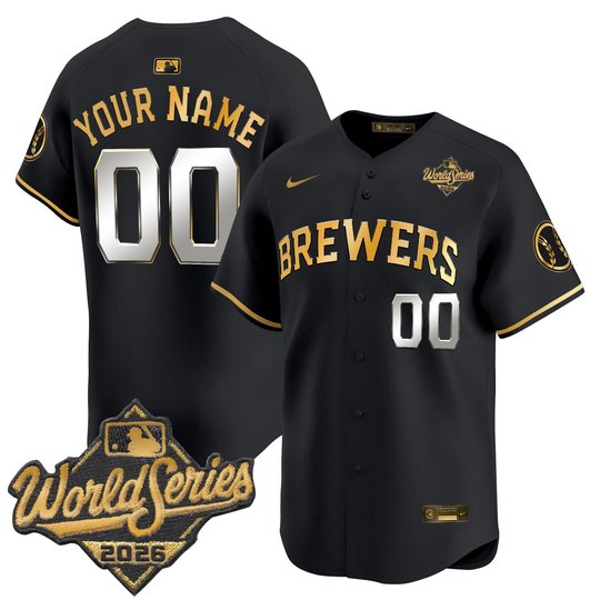 Milwaukee Brewers 2026 World Series Vapor Premier Limited Custom Jersey V2 - All Stitched
