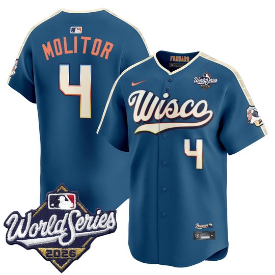 Men's Milwaukee Brewers 2026 World Series Vapor Premier Limited Jersey V2 - All Stitched