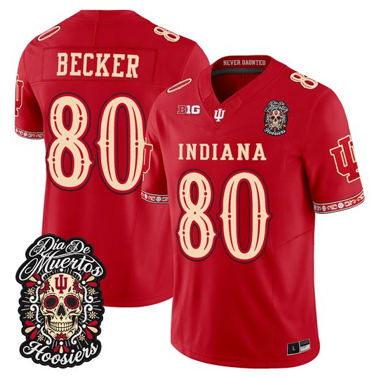 Men's Indiana Hoosiers Día de los Muertos Vapor Limited Jersey - All Stitched