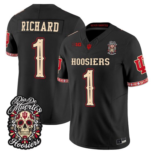 Men's Indiana Hoosiers Día de los Muertos Vapor Limited Jersey - All Stitched