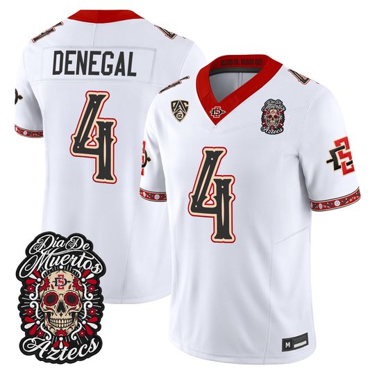 Men's San Diego State Aztecs Día de los Muertos Vapor Limited Jersey - All Stitched