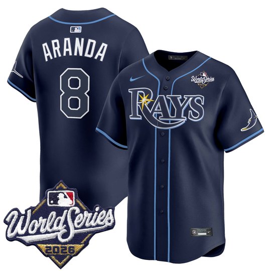 Men's Tampa Bay Rays 2026 World Series Vapor Premier Limited Jersey V2 - All Stitched