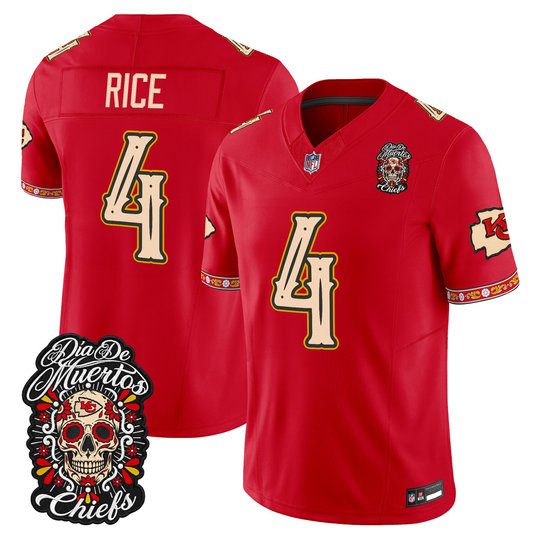 Men's Kansas City Chiefs Día de los Muertos Vapor Limited Jersey - All Stitched