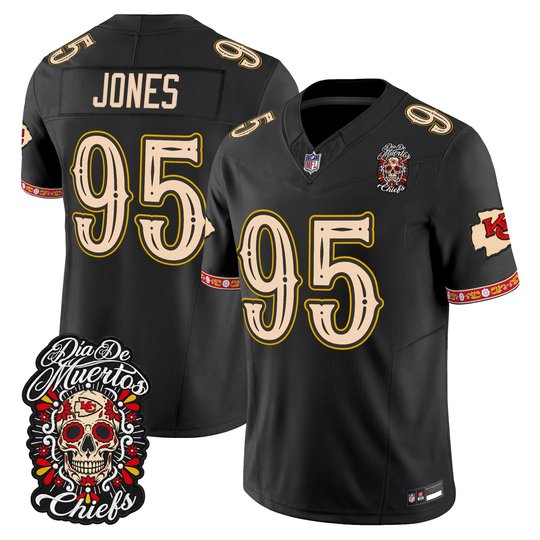Men's Kansas City Chiefs Día de los Muertos Vapor Limited Jersey - All Stitched