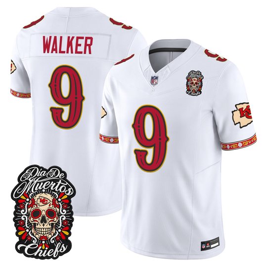 Men's Kansas City Chiefs Día de los Muertos Vapor Limited Jersey - All Stitched