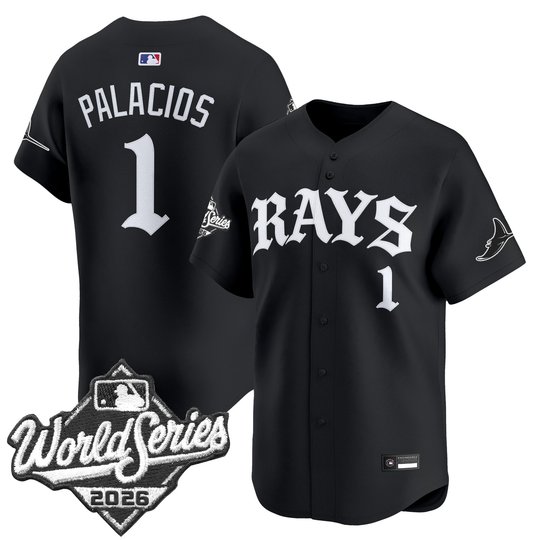 Men's Tampa Bay Rays 2026 World Series Vapor Premier Limited Jersey - Old English Edition - All Stitched