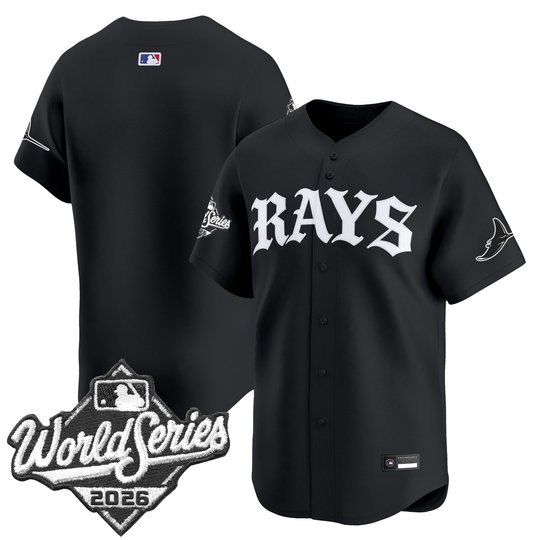 Men's Tampa Bay Rays 2026 World Series Vapor Premier Limited Jersey - Old English Edition - All Stitched