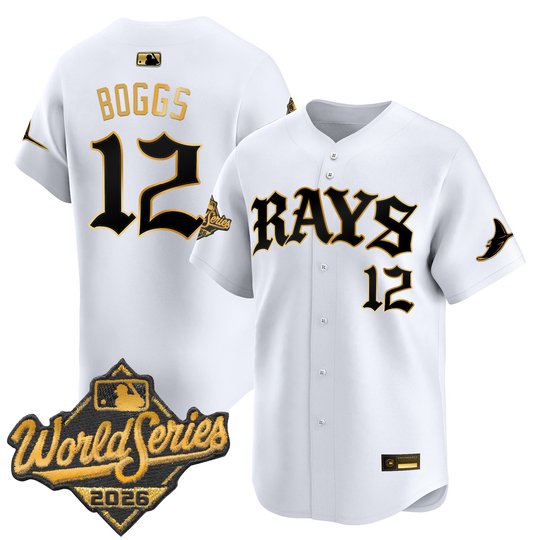 Men's Tampa Bay Rays 2026 World Series Vapor Premier Limited Jersey - Old English Edition - All Stitched