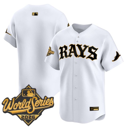 Men's Tampa Bay Rays 2026 World Series Vapor Premier Limited Jersey - Old English Edition - All Stitched