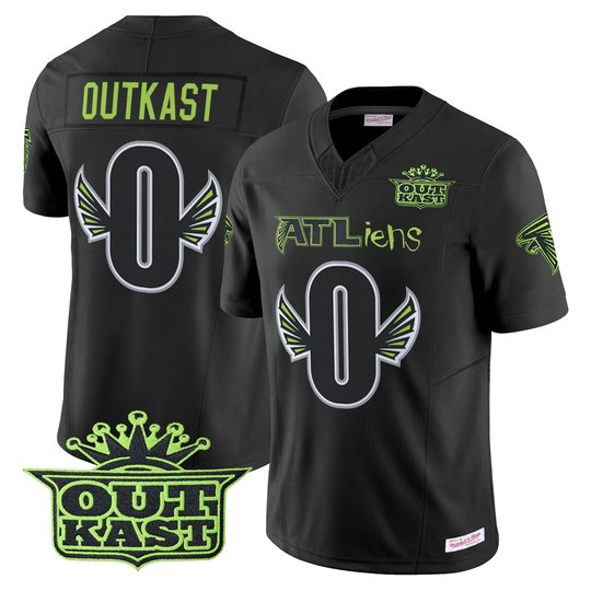 Outkast x Atlanta Falcons 30th Anniversary ATLiens Vapor Limited Jersey V2 - All Stitched