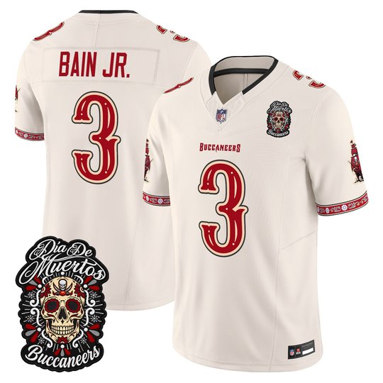 Men's Tampa Bay Buccaneers Día de los Muertos Vapor Limited Jersey - All Stitched