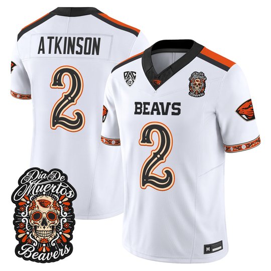 Men's Oregon State Beavers Día de los Muertos Vapor Limited Jersey - All Stitched