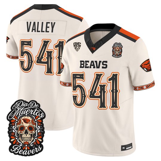 Men's Oregon State Beavers Día de los Muertos Vapor Limited Jersey - All Stitched