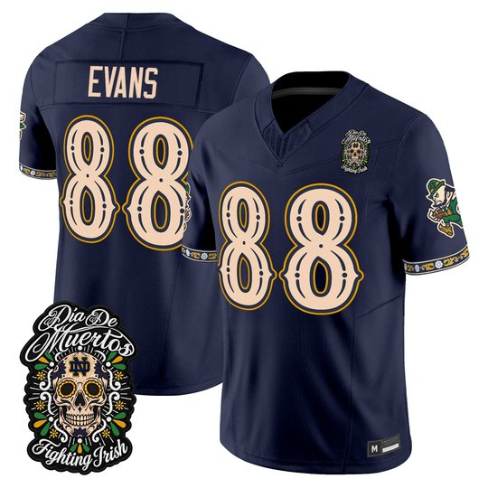 Men's Notre Dame Fighting Irish Día de los Muertos Vapor Limited Jersey - All Stitched