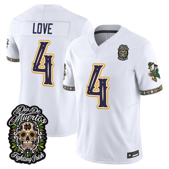 Men's Notre Dame Fighting Irish Día de los Muertos Vapor Limited Jersey - All Stitched