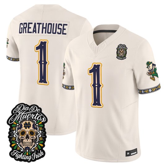 Men's Notre Dame Fighting Irish Día de los Muertos Vapor Limited Jersey - All Stitched