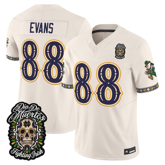 Men's Notre Dame Fighting Irish Día de los Muertos Vapor Limited Jersey - All Stitched