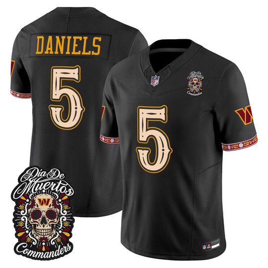 Men's Washington Commanders Día de los Muertos Vapor Limited Jersey - All Stitched