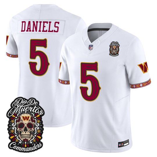Men's Washington Commanders Día de los Muertos Vapor Limited Jersey - All Stitched