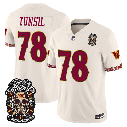 Men's Washington Commanders Día de los Muertos Vapor Limited Jersey - All Stitched