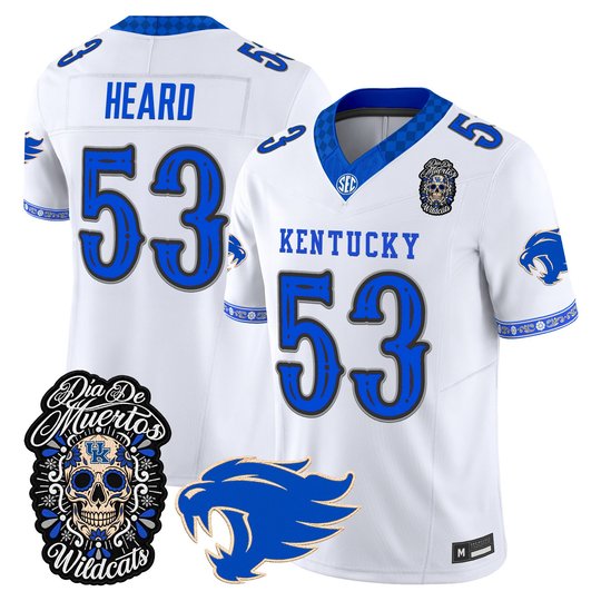 Men's Kentucky Wildcats Día de los Muertos Vapor Limited Jersey - All Stitched