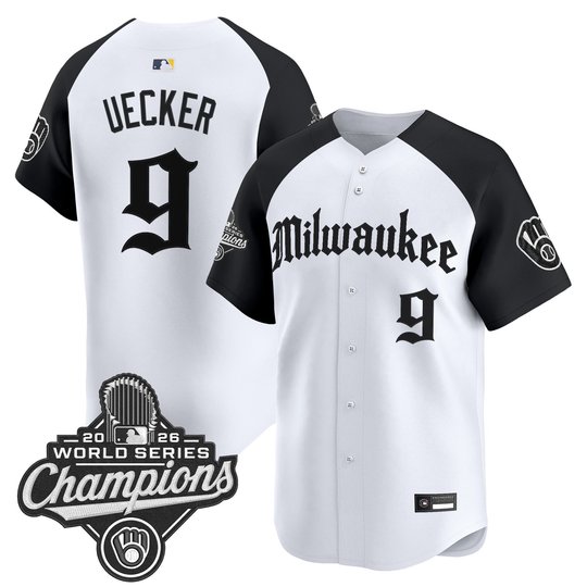 Men's Milwaukee Brewers 2026 World Series Champions Vapor Premier Limited Jersey - Gothic Edition - All Stitched